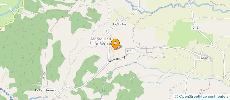 localisation de l'entreprise MONSIEUR ALAIN POIGNONEC à CAZENEUVE-MONTAUT