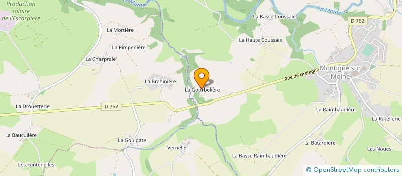 localisation de l'entreprise MONSIEUR ALAIN POIRIER à SEVREMOINE