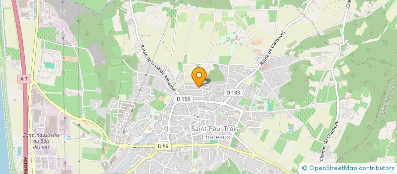 localisation de l'entreprise MONSIEUR ALAIN POIRRIER  SAINT-PAUL-TROIS-CHATEAUX