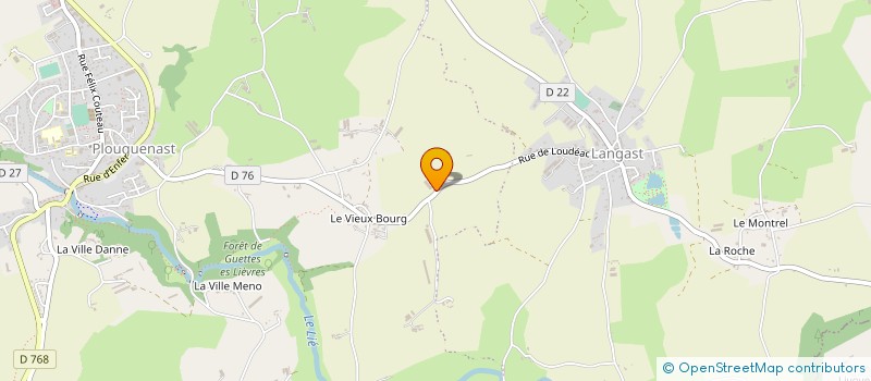 localisation de l'entreprise MONSIEUR ALAIN POISSON à PLOUGUENAST-LANGAST