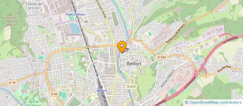 localisation de l'entreprise MONSIEUR ALAIN POLETTE à BELFORT