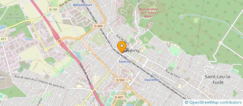 localisation de l'entreprise MONSIEUR ALAIN POLETTO  TAVERNY