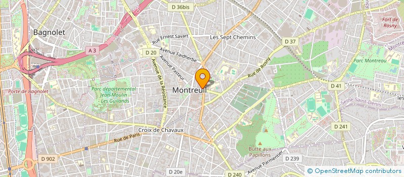 localisation de l'entreprise MONSIEUR ALAIN PONCET à MONTREUIL
