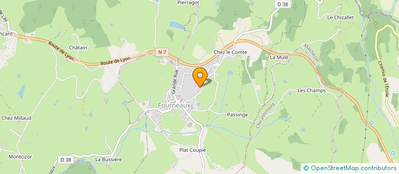 localisation de l'entreprise MONSIEUR ALAIN PONCET  FOURNEAUX