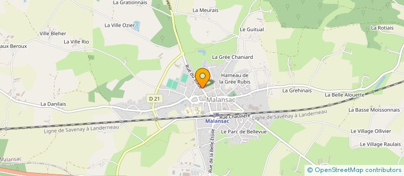 localisation de l'entreprise MONSIEUR ALAIN PONDARD à MALANSAC