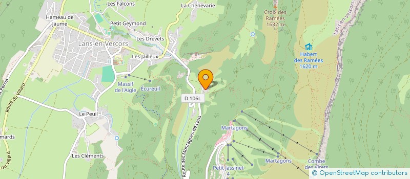 localisation de l'entreprise MONSIEUR ALAIN PONS  VILLARD-DE-LANS