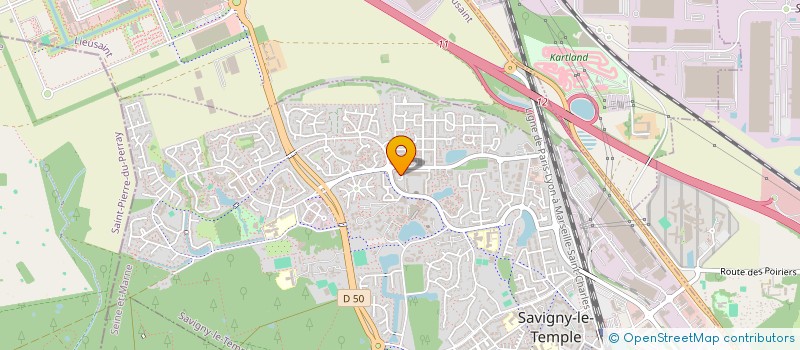 localisation de l'entreprise MONSIEUR ALAIN PONTANI  SAVIGNY-LE-TEMPLE