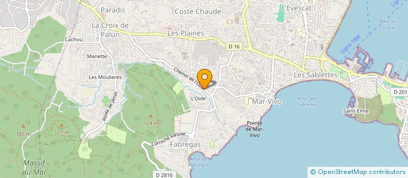 localisation de l'entreprise MONSIEUR ALAIN PONTARELLI à LA SEYNE-SUR-MER