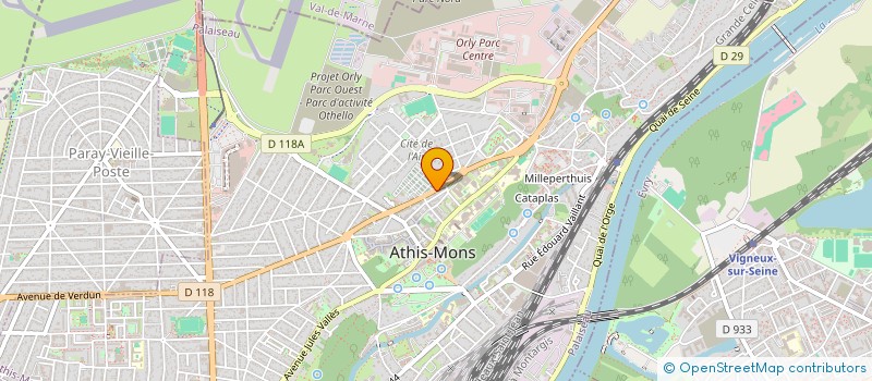 localisation de l'entreprise MONSIEUR ALAIN POPIEUL à ATHIS-MONS