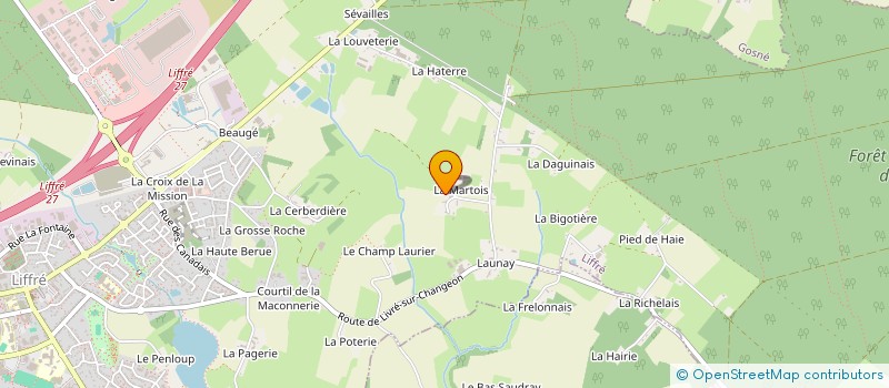 localisation de l'entreprise MONSIEUR ALAIN PORAS  LIFFRE