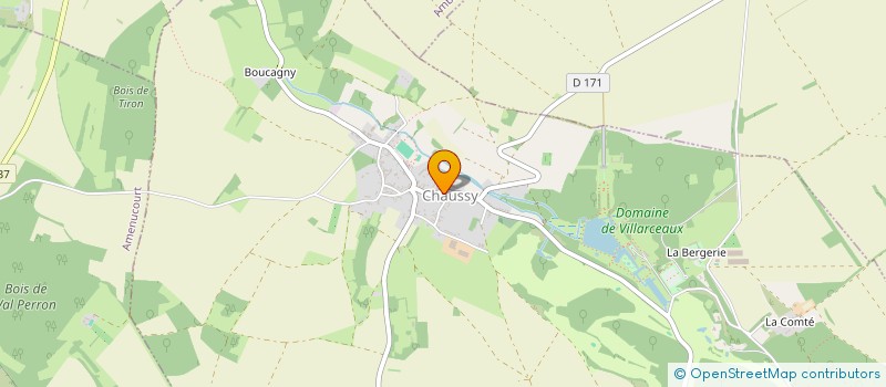 localisation de l'entreprise MONSIEUR ALAIN PORET à CHAUSSY