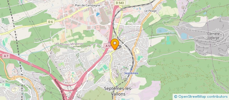 localisation de l'entreprise MONSIEUR ALAIN PORSIN à SEPTEMES-LES-VALLONS