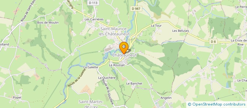 localisation de l'entreprise MONSIEUR ALAIN PORTALLIER à SAINT-MAURICE-LES-CHATEAUNEUF
