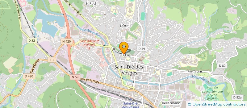 localisation de l'entreprise MONSIEUR ALAIN POTIER à SAINT-DIE-DES-VOSGES