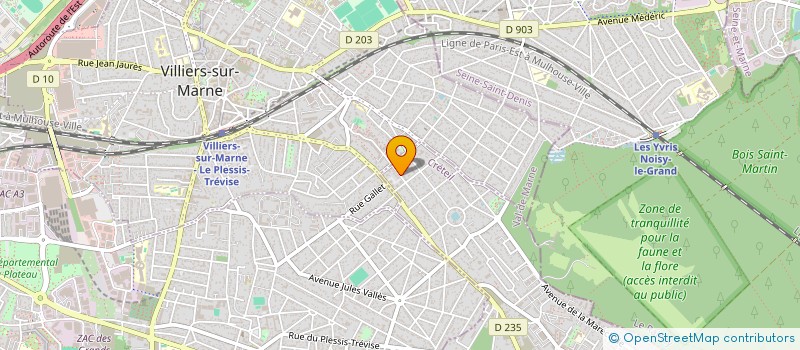 localisation de l'entreprise MONSIEUR ALAIN POTIER  LE PLESSIS-TREVISE