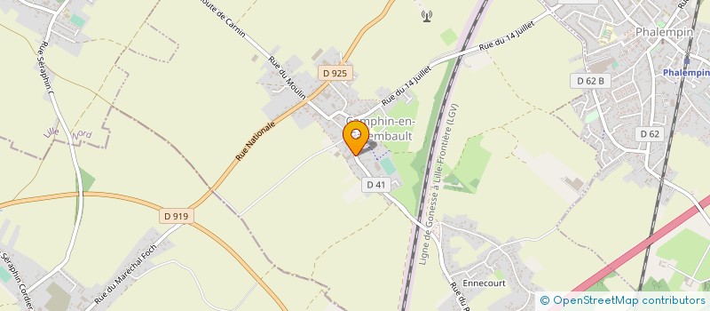 localisation de l'entreprise MONSIEUR ALAIN POTTIAU à CAMPHIN-EN-CAREMBAULT