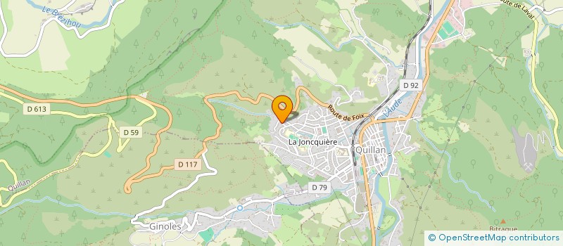 localisation de l'entreprise MONSIEUR ALAIN POU  QUILLAN