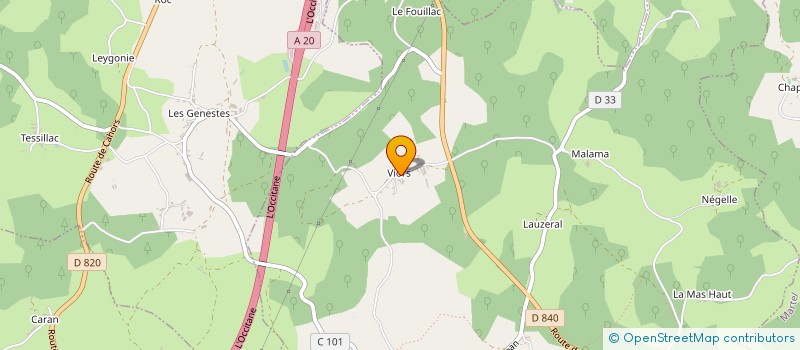 localisation de l'entreprise MONSIEUR ALAIN POUJADE  CUZANCE