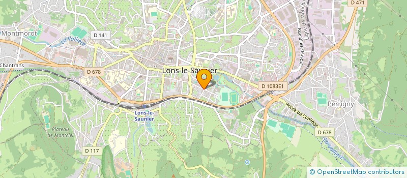 localisation de l'entreprise MONSIEUR ALAIN POUPON à LONS-LE-SAUNIER