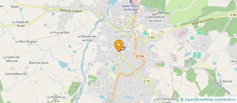 localisation de l'entreprise MONSIEUR ALAIN POUQUET à SAINT-YRIEIX-LA-PERCHE