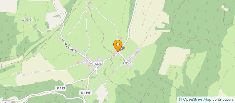 localisation de l'entreprise MONSIEUR ALAIN POUR  ORVE