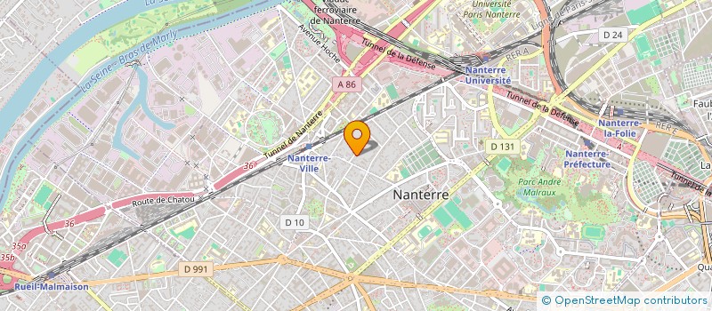 localisation de l'entreprise MONSIEUR ALAIN POUSSARDIN à NANTERRE