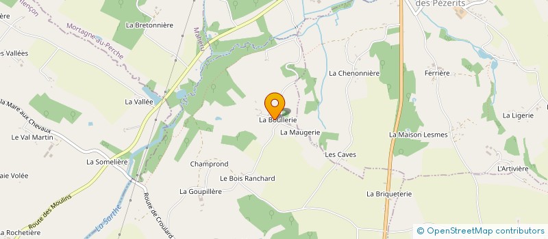 localisation de l'entreprise MONSIEUR ALAIN POUSSET à SAINT-AUBIN-DE-COURTERAIE