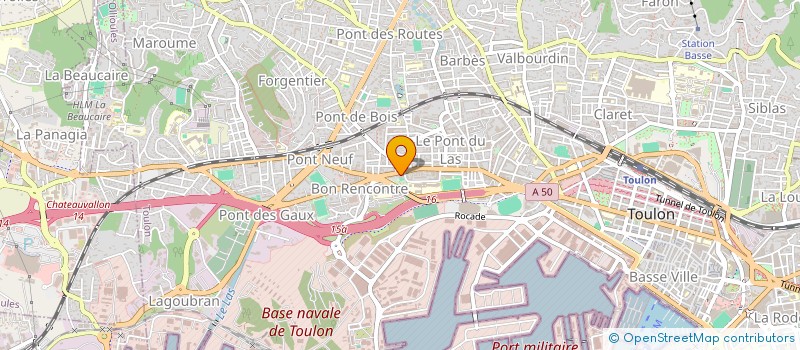 localisation de l'entreprise MONSIEUR ALAIN PRADIER  TOULON