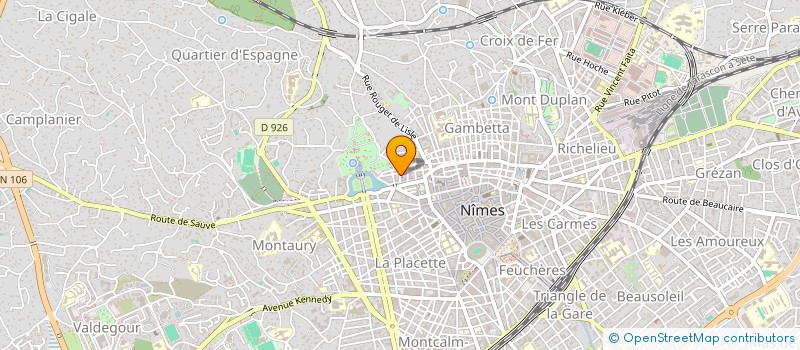 localisation de l'entreprise MONSIEUR ALAIN PRAT  NIMES