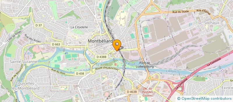 localisation de l'entreprise MONSIEUR ALAIN PRETRE  MONTBELIARD