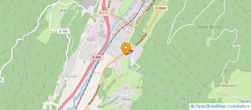 localisation de l'entreprise MONSIEUR ALAIN PREVITALI à GROISSIAT