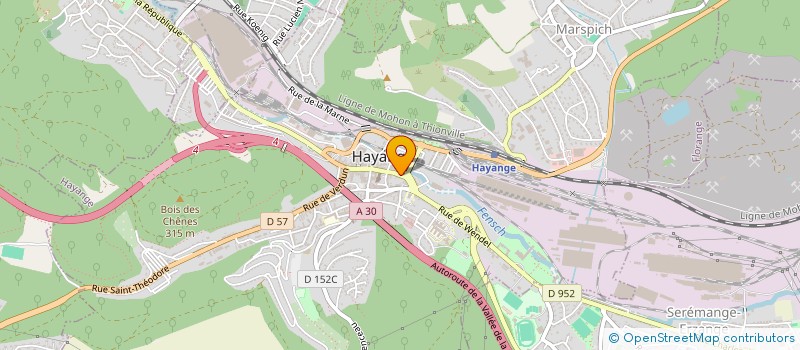 localisation de l'entreprise MONSIEUR ALAIN PREVOT  HAYANGE