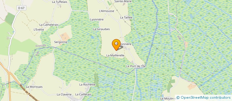 localisation de l'entreprise MONSIEUR ALAIN PRIN  FROSSAY