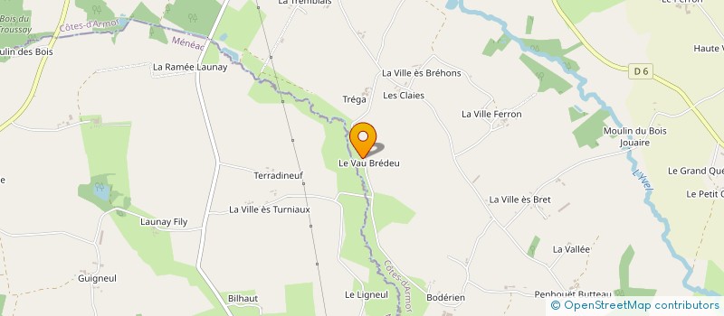 localisation de l'entreprise MONSIEUR ALAIN PROD'HOMME  MERDRIGNAC