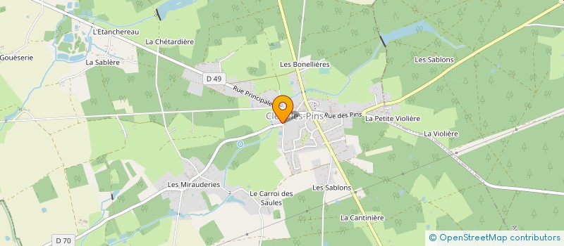localisation de l'entreprise MONSIEUR ALAIN PROUTEAU à CLERE-LES-PINS