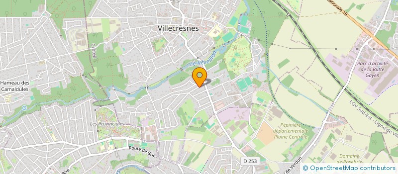 localisation de l'entreprise MONSIEUR ALAIN PRUDHOMME  VILLECRESNES