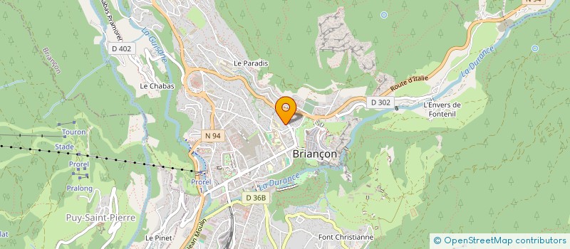 localisation de l'entreprise MONSIEUR ALAIN PRUGNE à BRIANCON