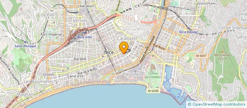 localisation de l'entreprise MONSIEUR ALAIN PRUNIER-GROSSIN à NICE