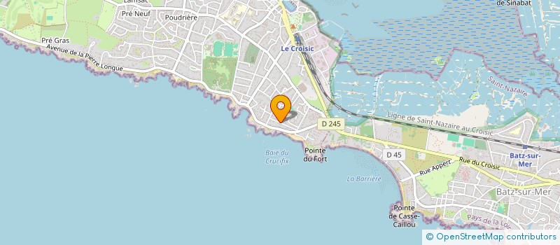 localisation de l'entreprise MONSIEUR ALAIN PRUVOST  LE CROISIC