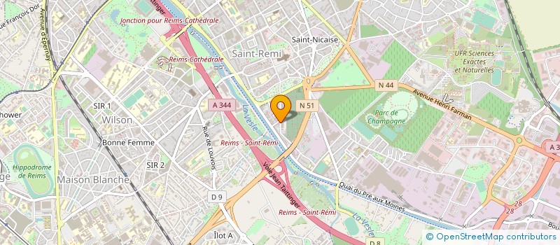 localisation de l'entreprise MONSIEUR ALAIN PRUVOT à REIMS