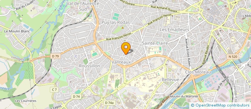 localisation de l'entreprise MONSIEUR ALAIN PUJOL à LIMOGES
