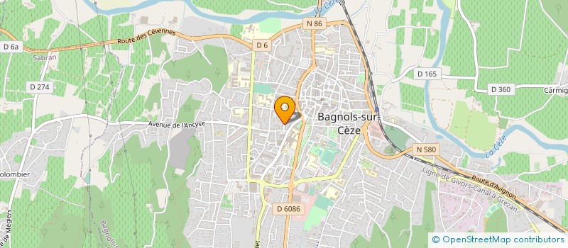 localisation de l'entreprise MONSIEUR ALAIN QUARRE  BAGNOLS-SUR-CEZE