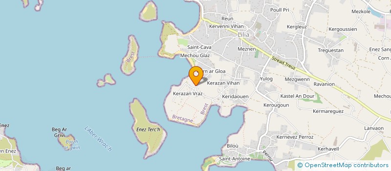 localisation de l'entreprise MONSIEUR ALAIN QUEFFELEC  PLOUGUERNEAU