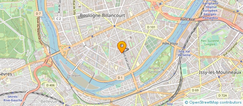 localisation de l'entreprise MONSIEUR ALAIN QUENIOUX à BOULOGNE-BILLANCOURT