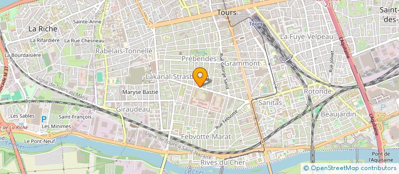 localisation de l'entreprise MONSIEUR ALAIN QUENTIN  TOURS