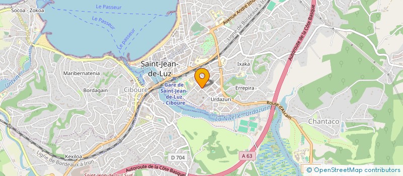localisation de l'entreprise MONSIEUR ALAIN QUIBEUF à SAINT-JEAN-DE-LUZ