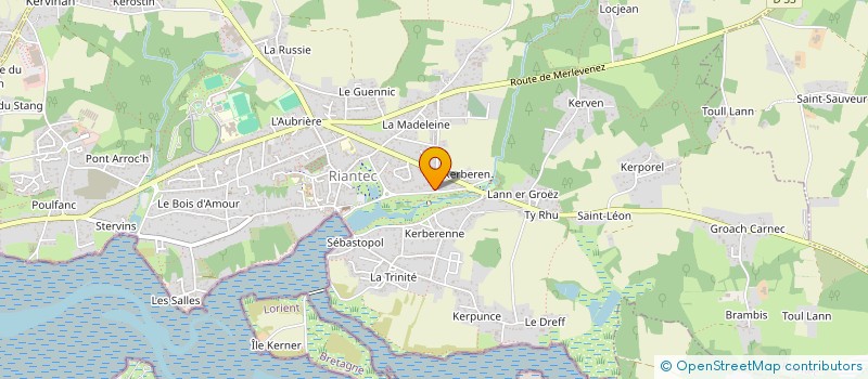 localisation de l'entreprise MONSIEUR ALAIN QUIDU à RIANTEC