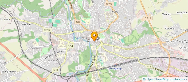 localisation de l'entreprise MONSIEUR ALAIN QUIGNON  GUINGAMP