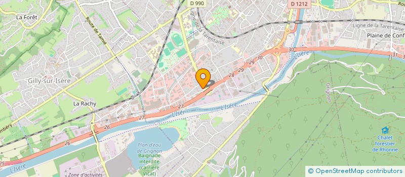 localisation de l'entreprise MONSIEUR ALAIN RACT-RANGAIN  ALBERTVILLE