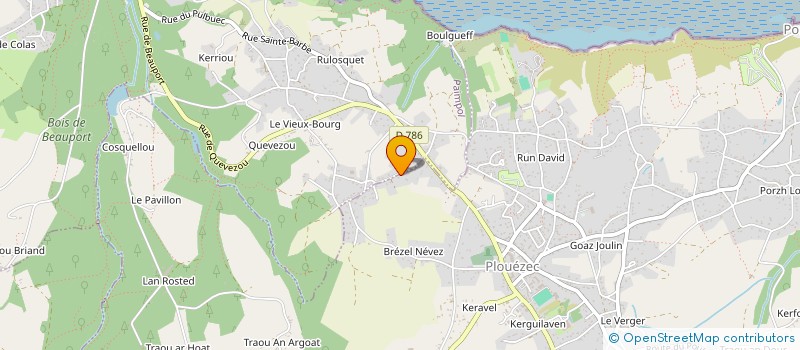 localisation de l'entreprise MONSIEUR ALAIN RAER  PLOUEZEC